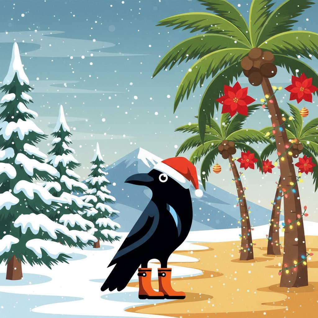 Christmas, here and there.